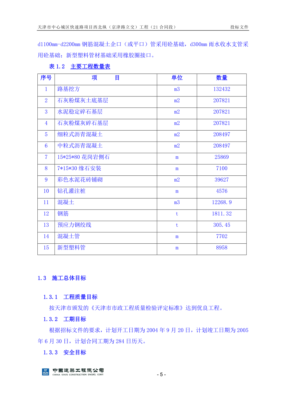 津天快速路西北纵21标施工组织设计定稿-学位论文.doc_第5页