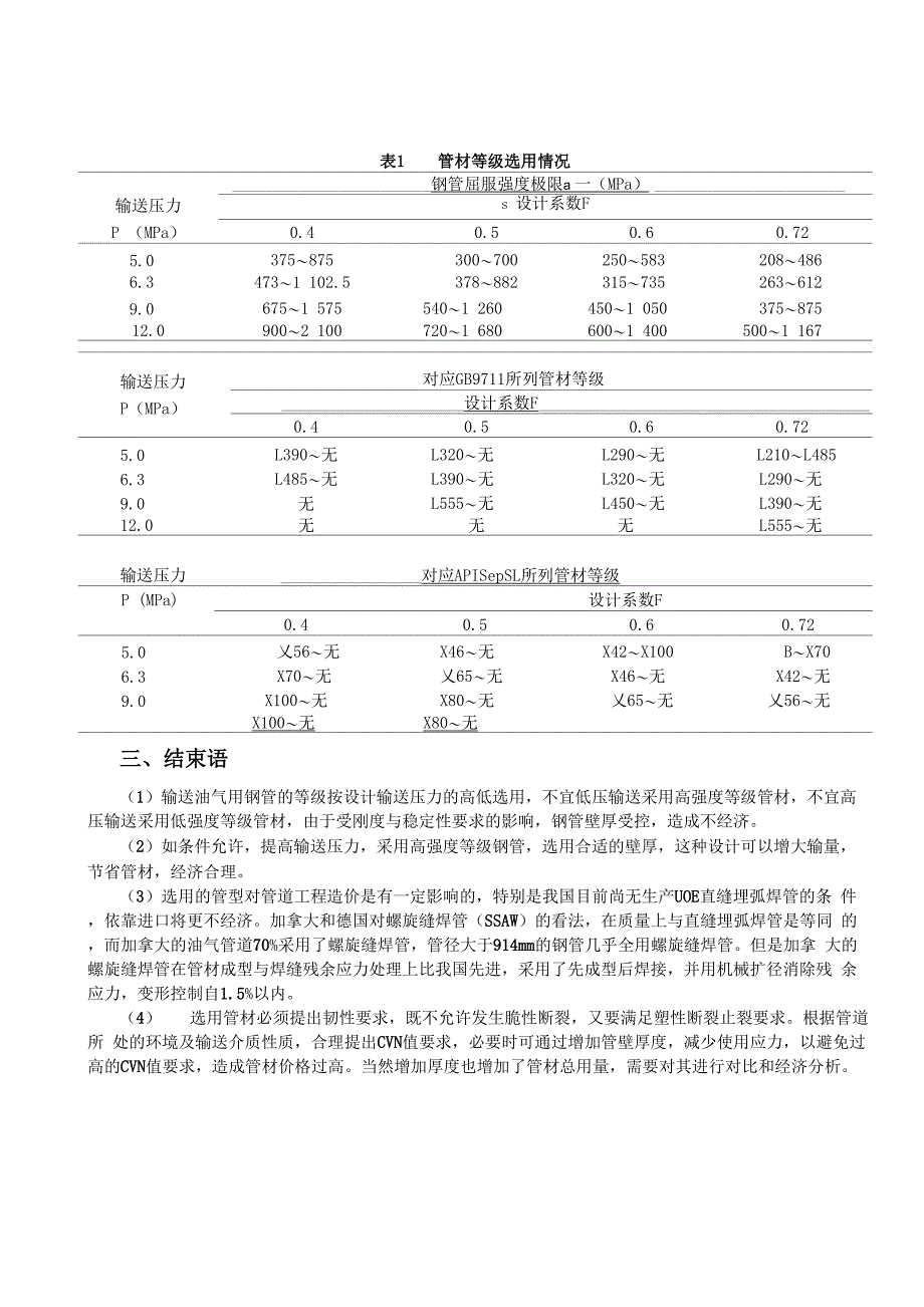 输油气管道管材等级选择_第4页