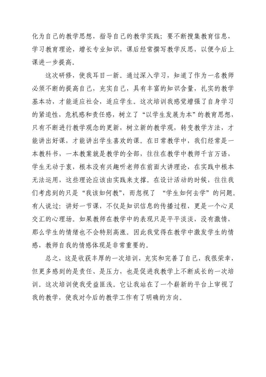 教师信息技术应用能力提升工程培训研修总结_第5页