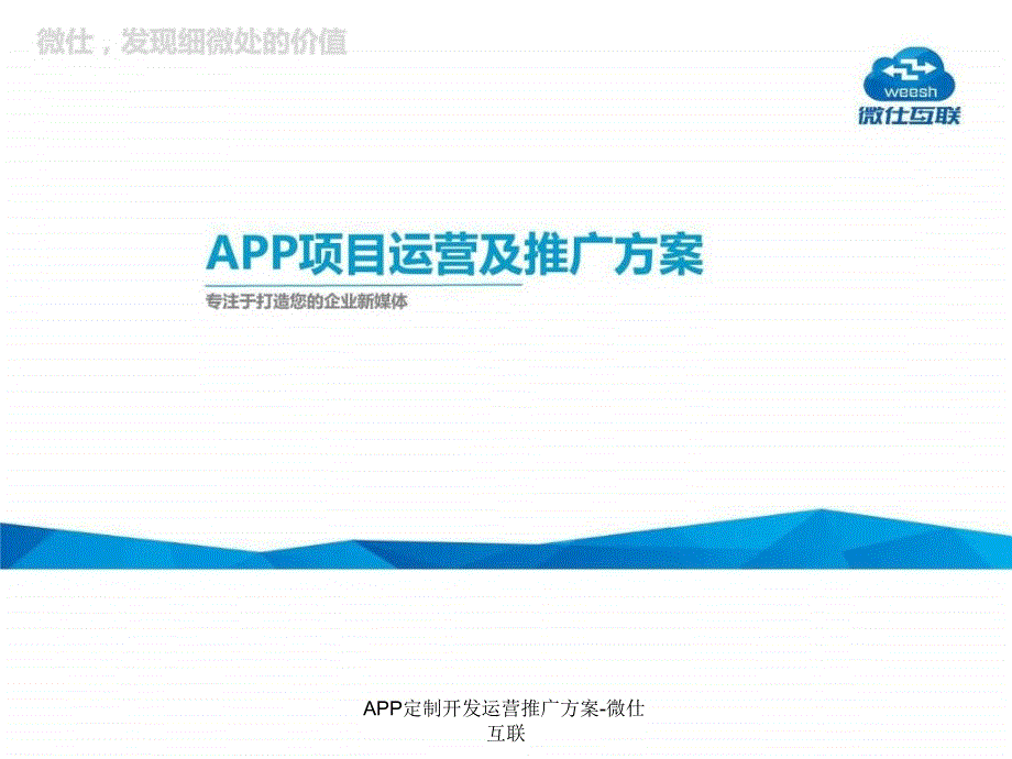 APP定制开发运营推广方案-微仕互联课件_第2页