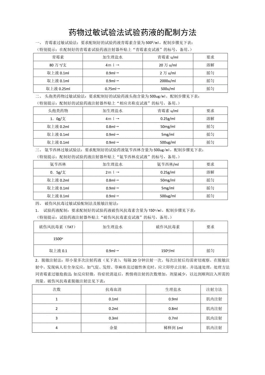 药物引起过敏性休克的应急预案_第5页