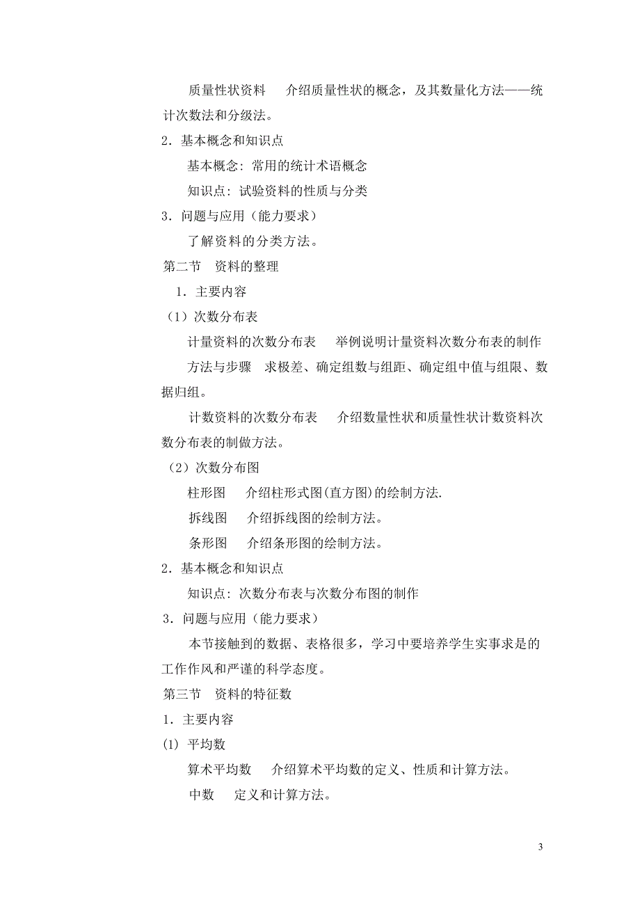 生物统计附试验设计课程教学大纲_第3页