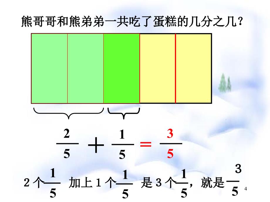 小学三年级上册数学分数的简单计算课件_第4页