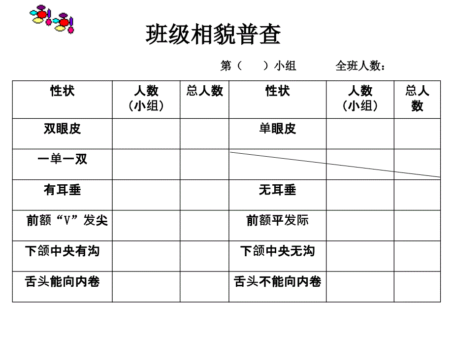 教科版科学六上相貌各异的我们课件_第3页