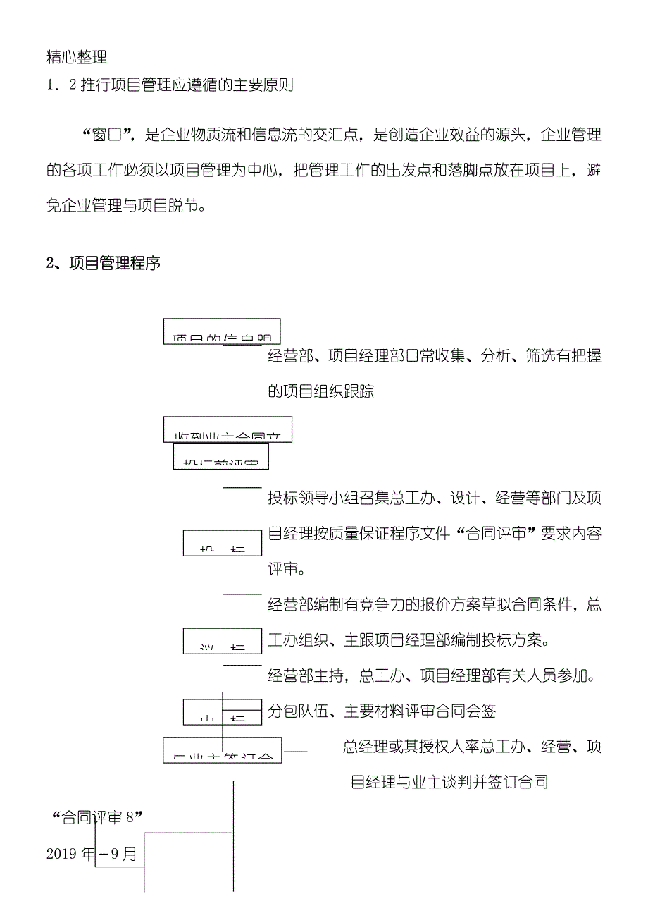 北京某建筑公司建筑施工项目管理管理守则_第2页