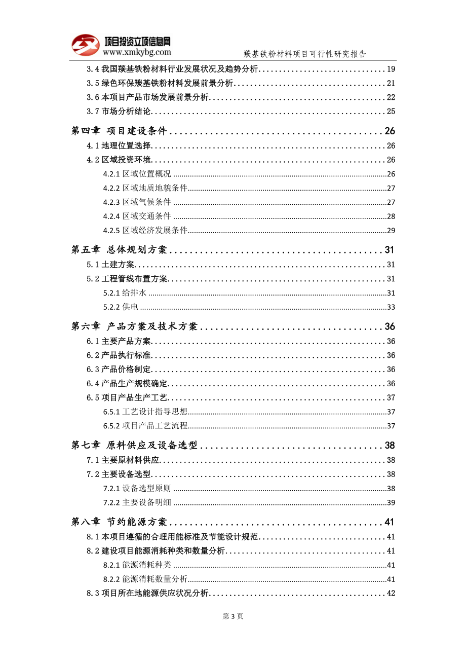 羰基铁粉材料项目可行性研究报告（可修改版）_第4页