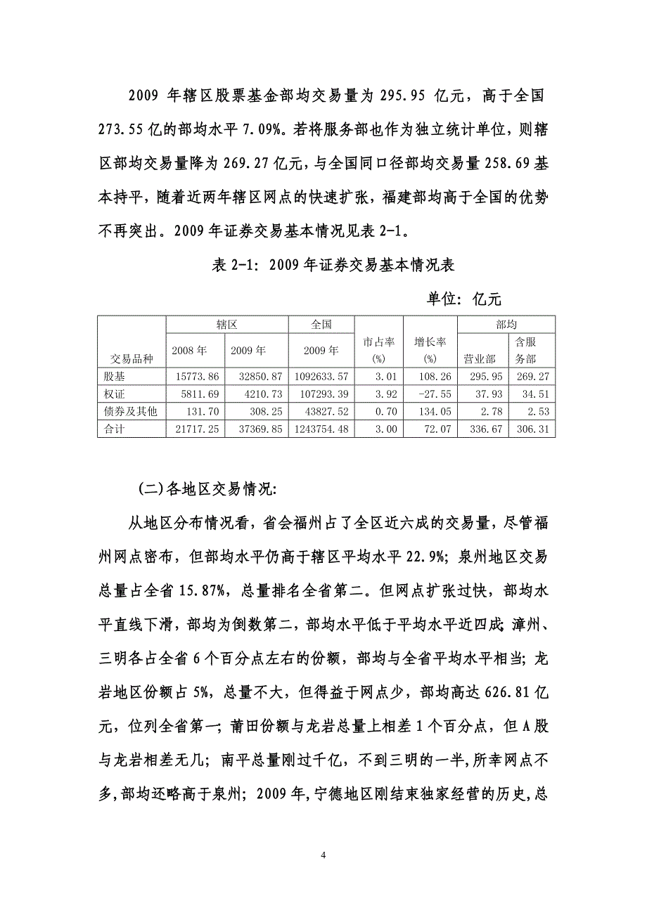 证券营业部经营情况分析报告_第4页