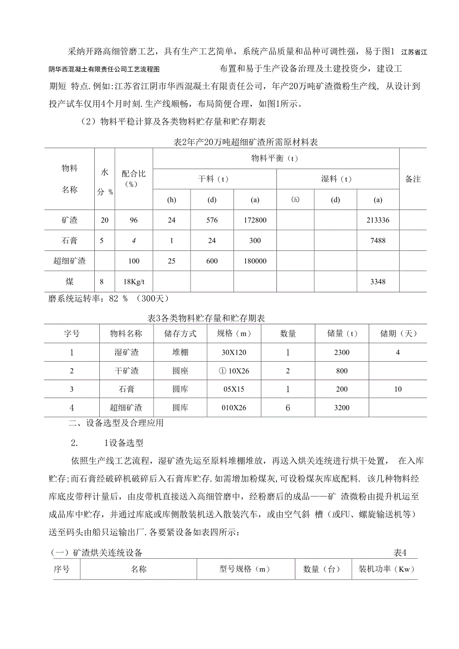 年产20万吨矿渣微粉生产线的工艺设计及设备选型_第2页