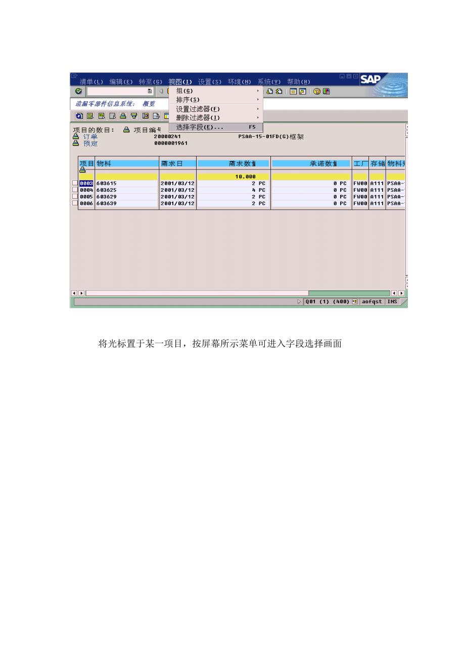 某公司SAP实施专案之报表的使用方法_第4页