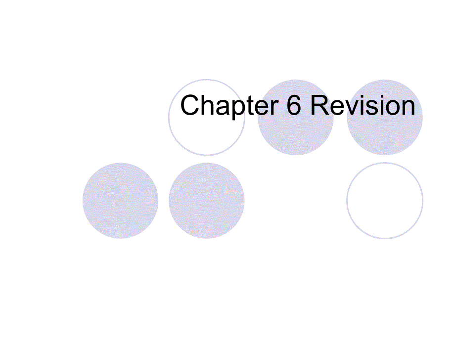 Chapter 6Revision_第1页