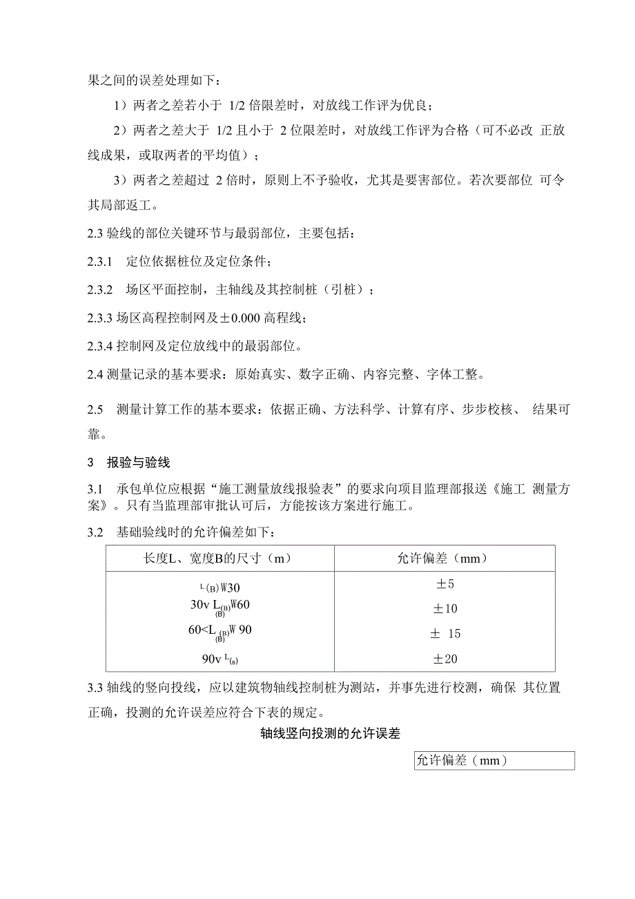 定位放线测量和土方工程施工质量监理实施细则_第2页