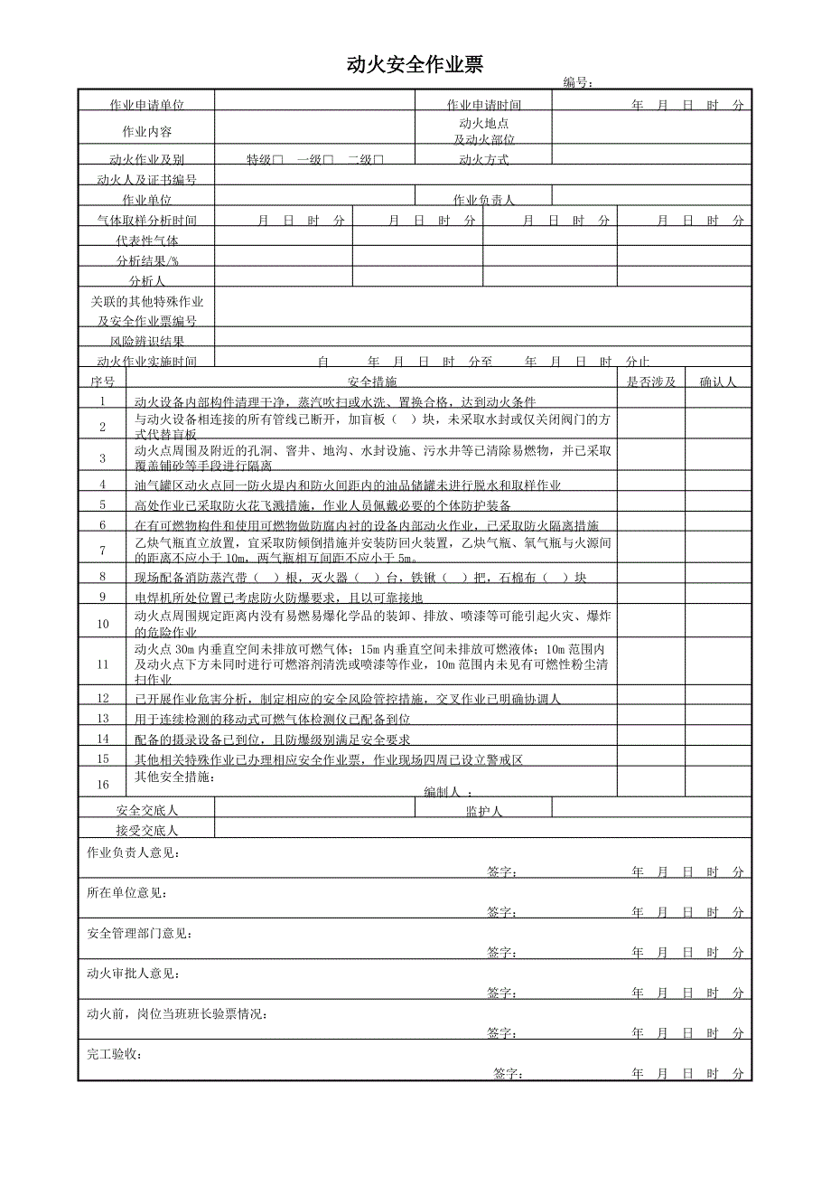 2022版八大特殊作业安全作业票_第1页
