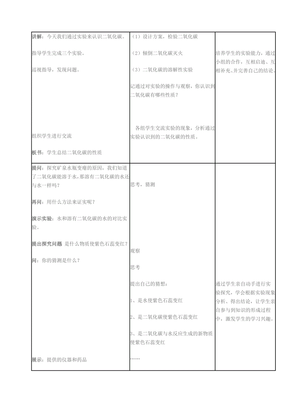 二氧化碳的性质实验学案.doc_第3页