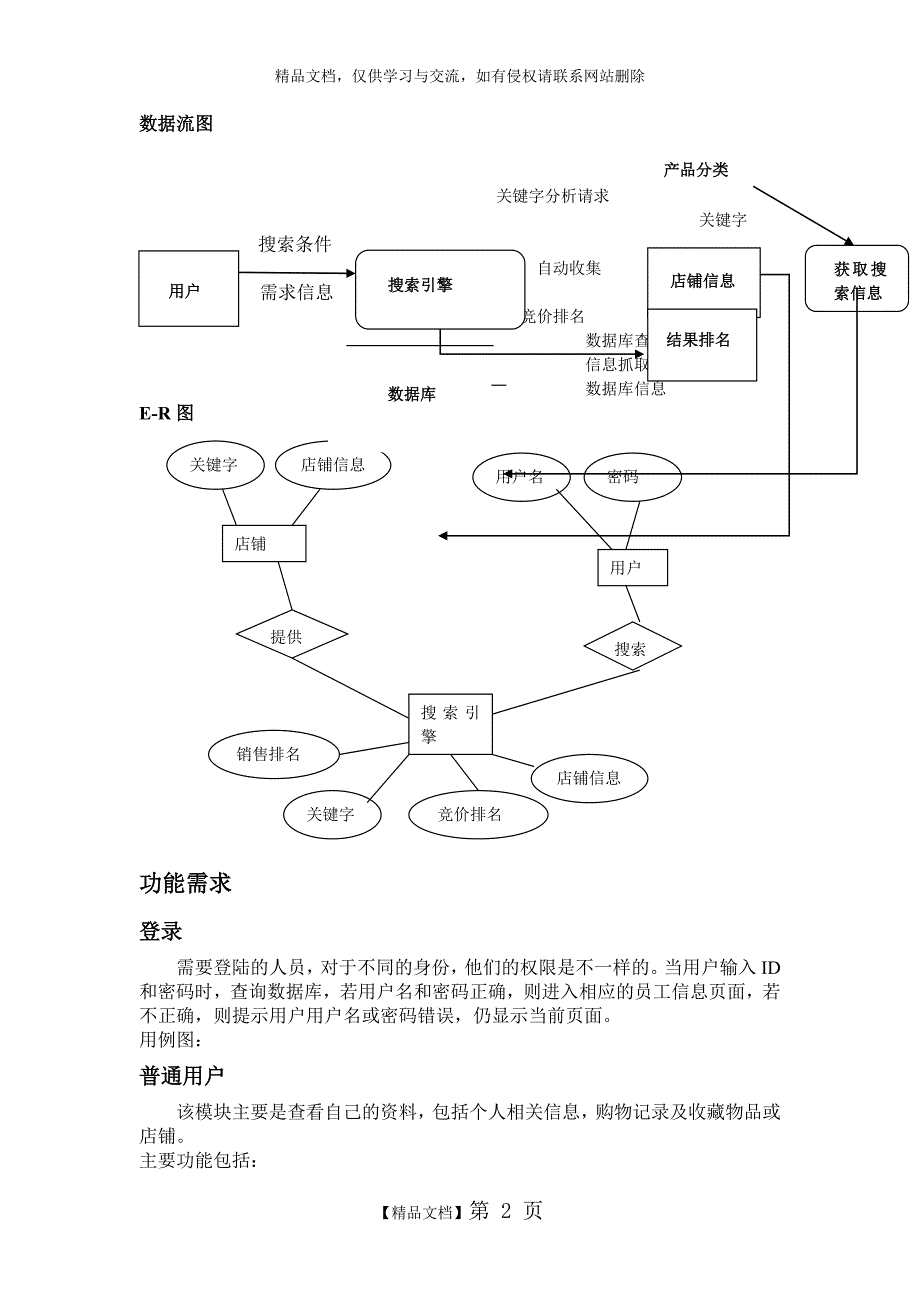 购物网站需求分析_第2页