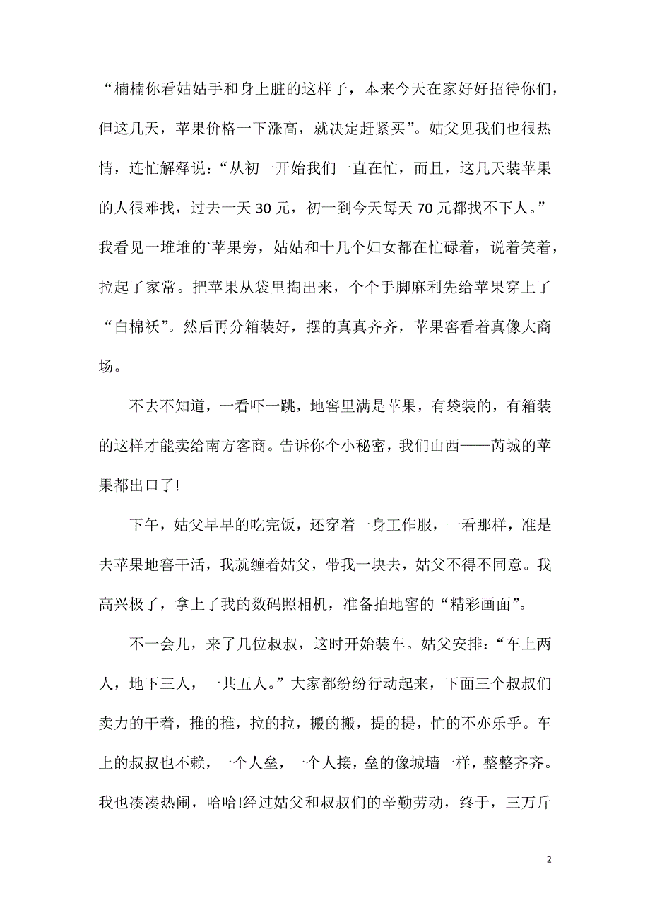 寒假假期作文600字初中.doc_第2页