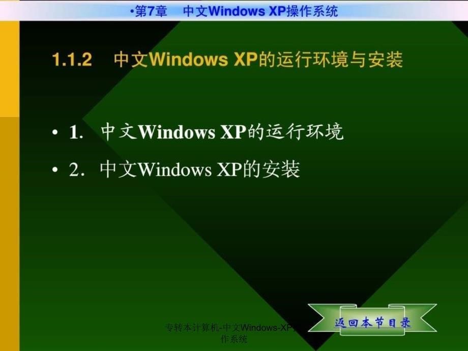 专转本计算机中文WindowsXP操作系统课件_第5页