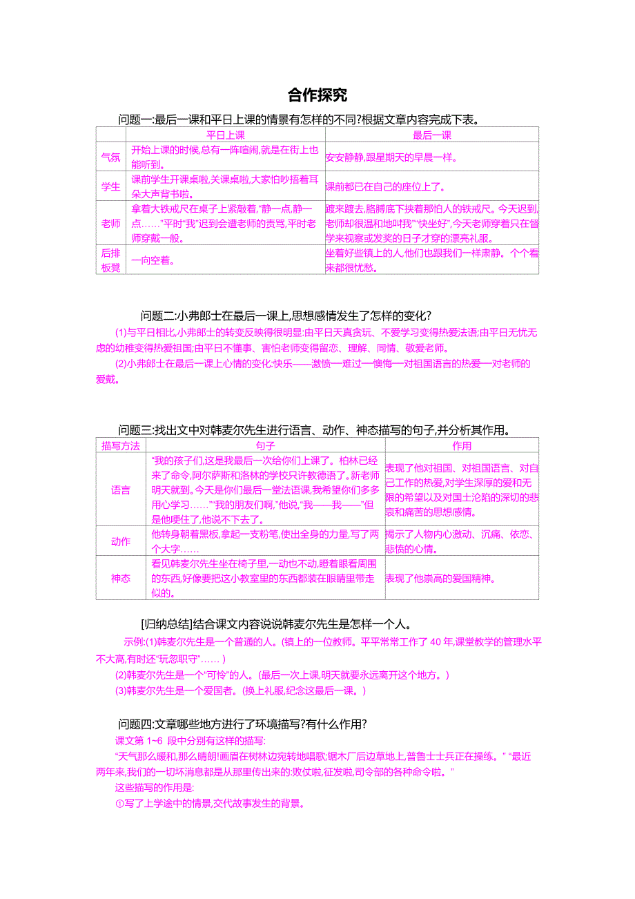 【最新】八年级语文上册第7课最后一课导学案_第2页