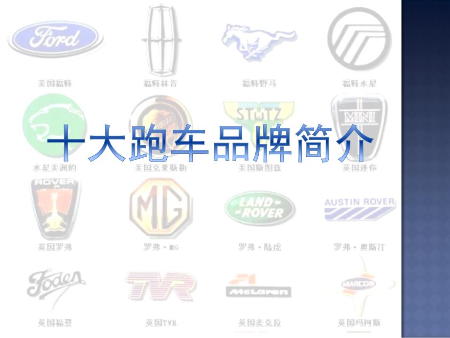 十大跑车品牌介绍pt课件_第1页