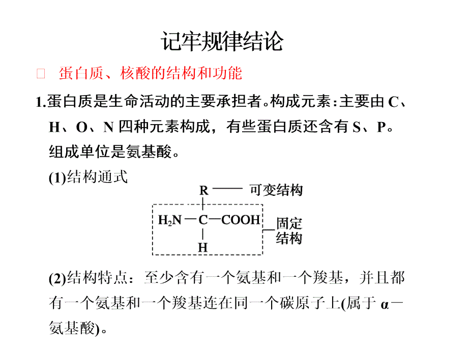 高三生物必记规律结论ppt课件_第2页