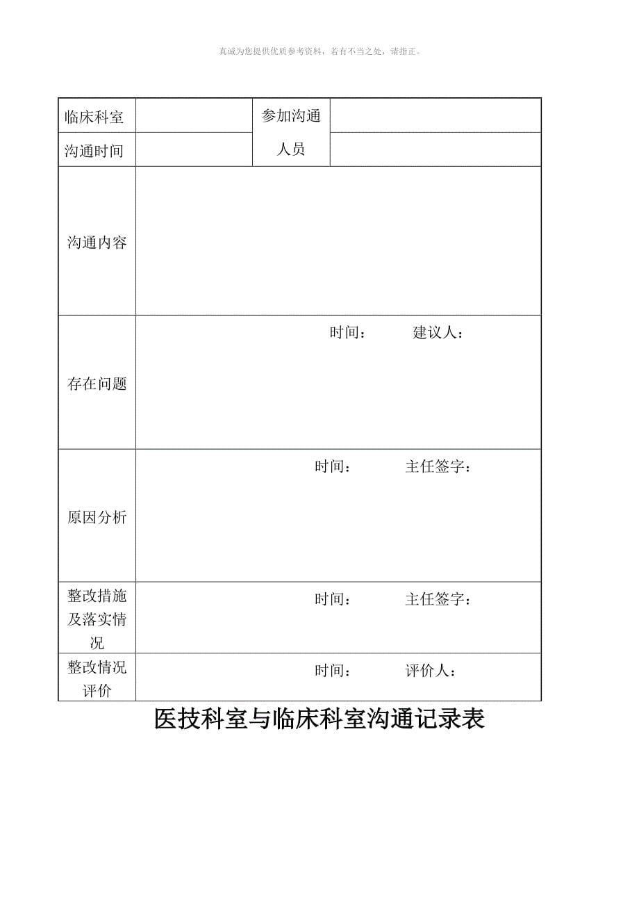 医技科室与临床科室沟通记录本_第5页