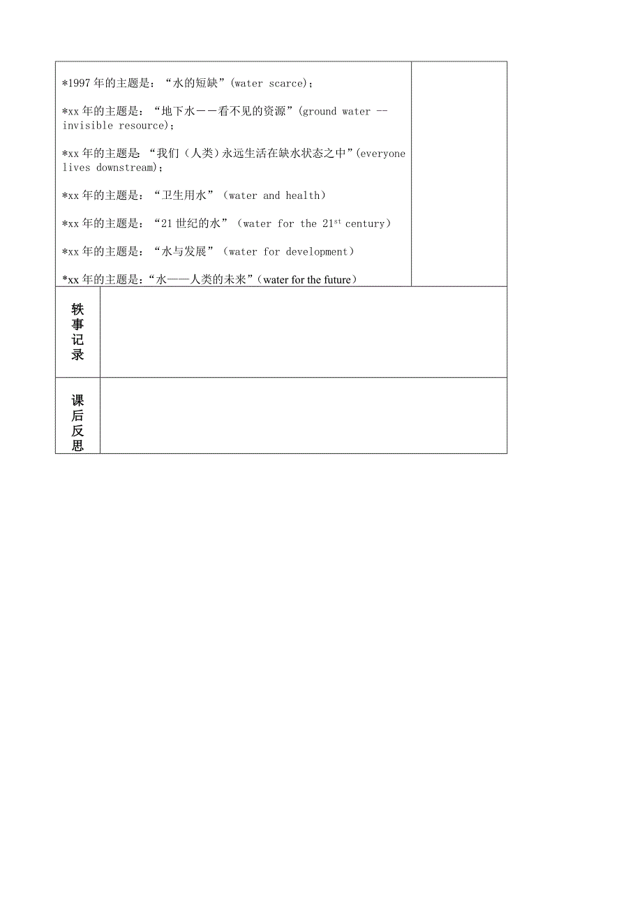 八年级物理水的利用和保护教案_第3页