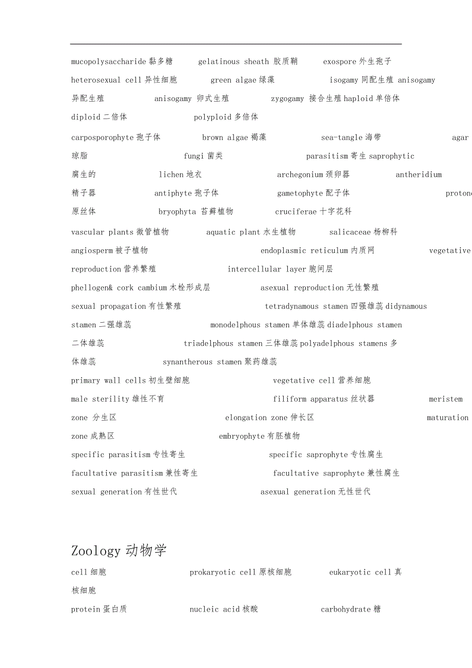 生物学专业英语词汇_第2页