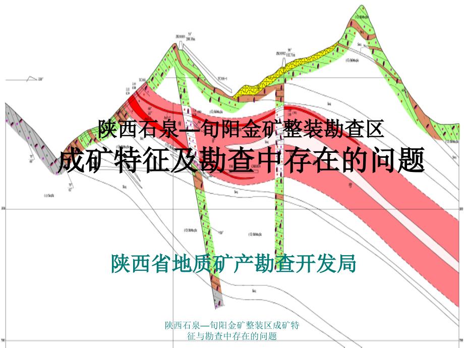 陕西石泉—旬阳金矿整装区成矿特征与勘查中存在的问题课件_第1页