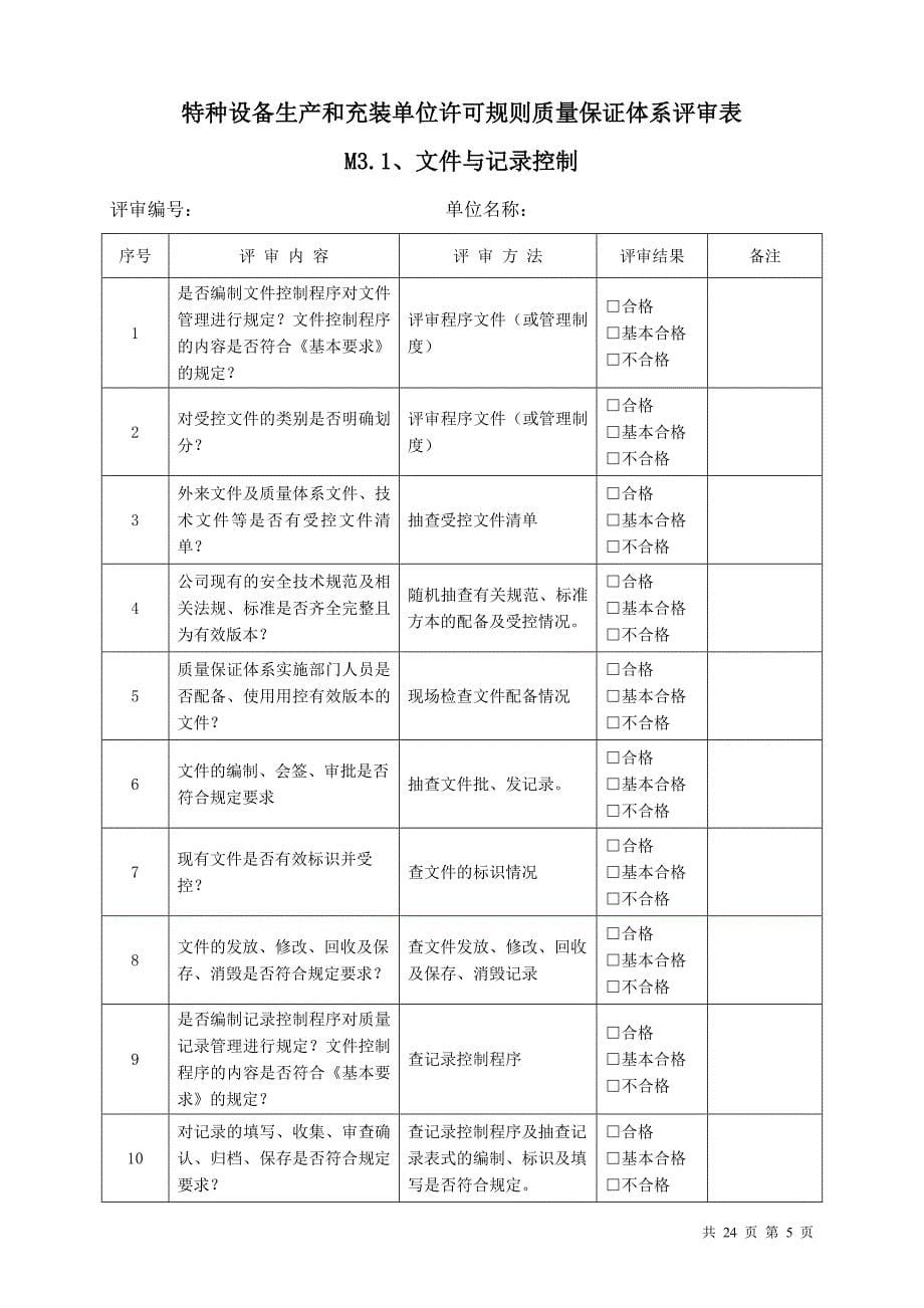 TSG-07-2019质量保证体系评审表_第5页