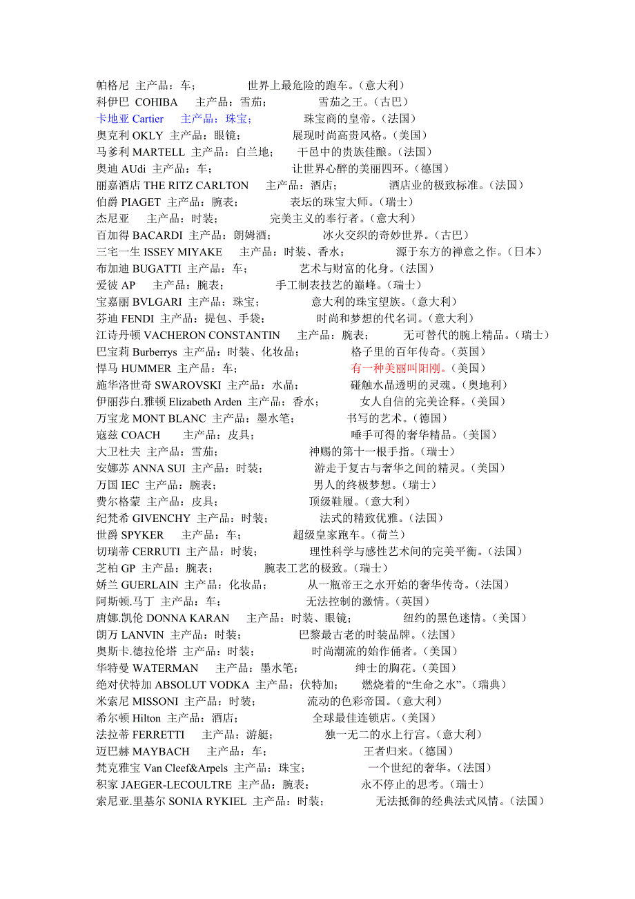 著名奢侈品牌定位.doc_第3页