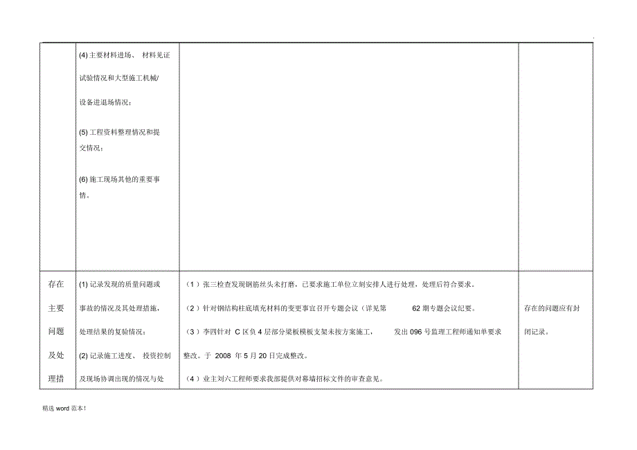 日志填写要求和范例(监理日志最新版安全日志)_第2页