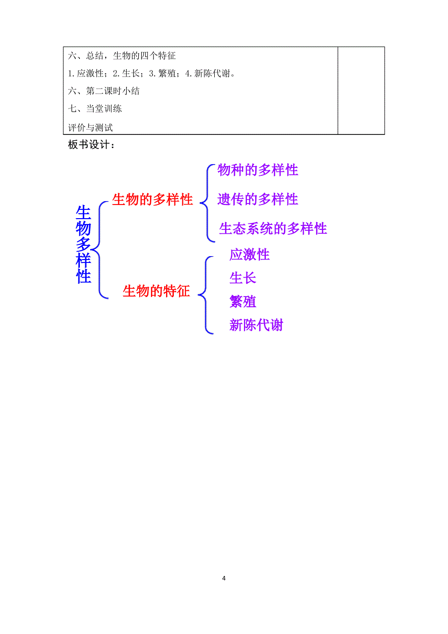 第1节形形色色的生物(教案)_第4页