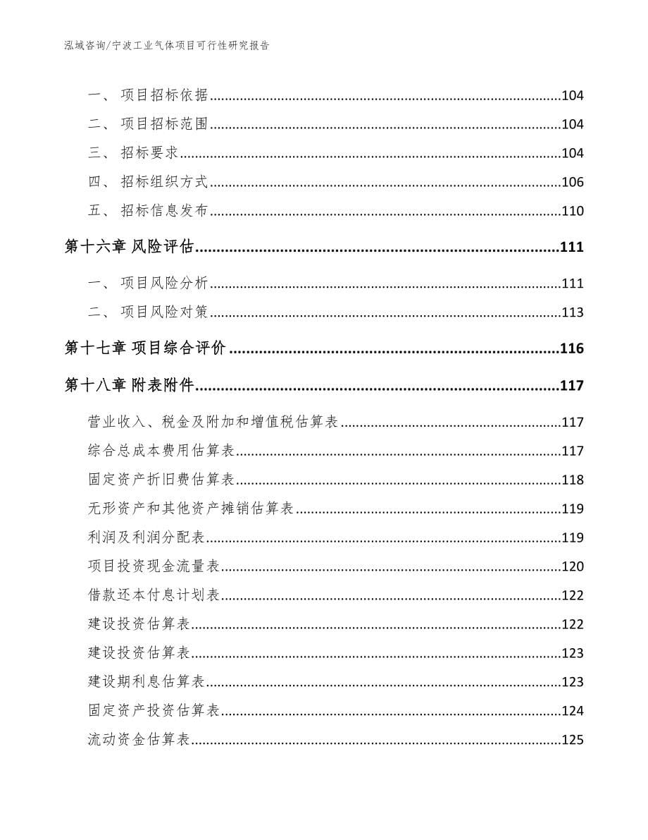 宁波工业气体项目可行性研究报告_第5页