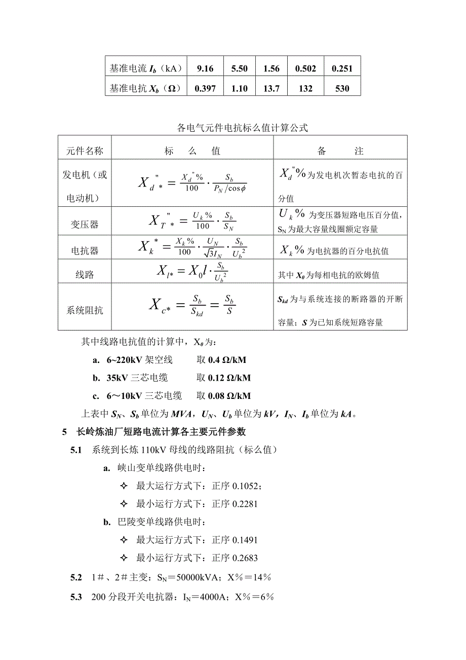 电力系统短路电流计算书_第2页