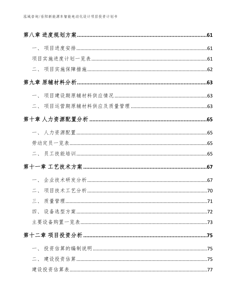 岳阳新能源车智能电动化设计项目投资计划书_第4页
