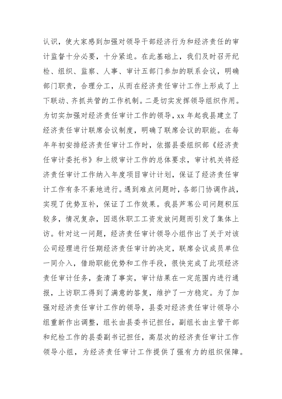 [经济责任审计工作小组]经济责任审计工作总结_第2页