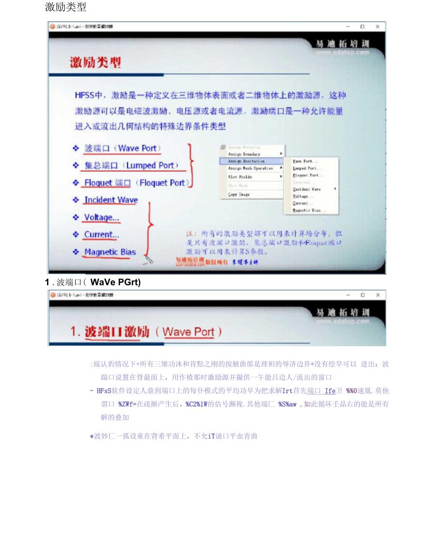 HFSS中的激励方式_第1页