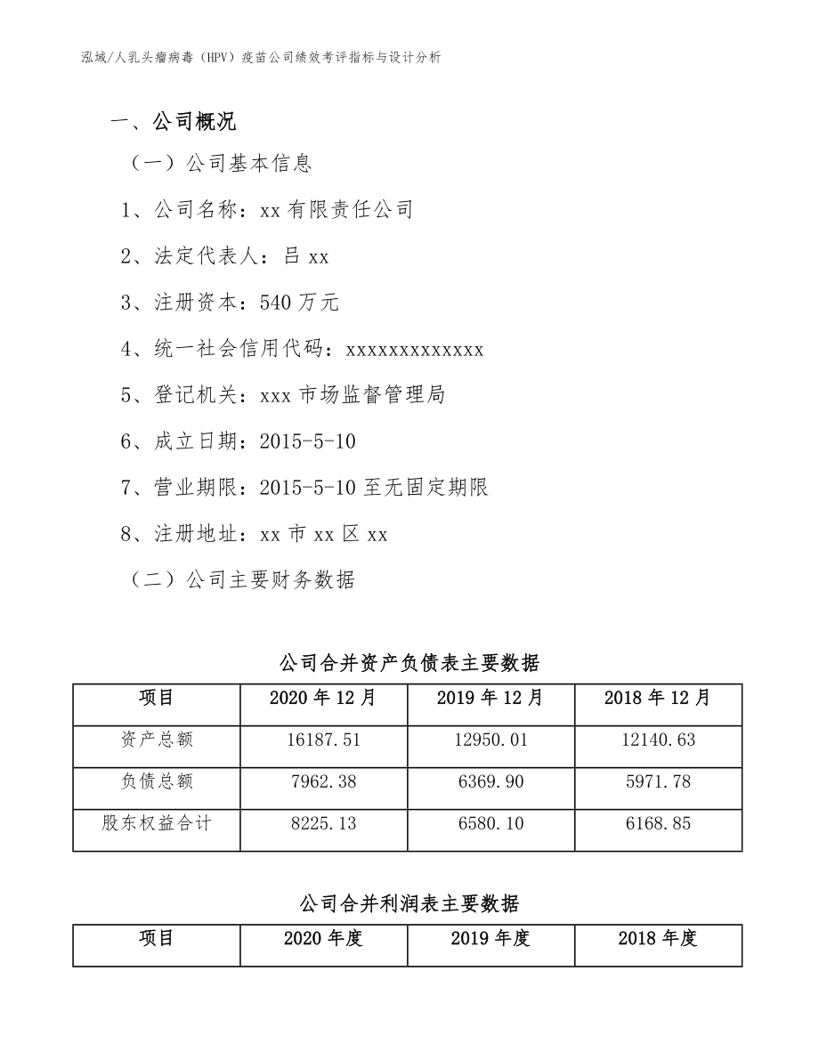 人乳头瘤病毒（HPV）疫苗公司绩效考评指标与设计分析（参考）_第3页