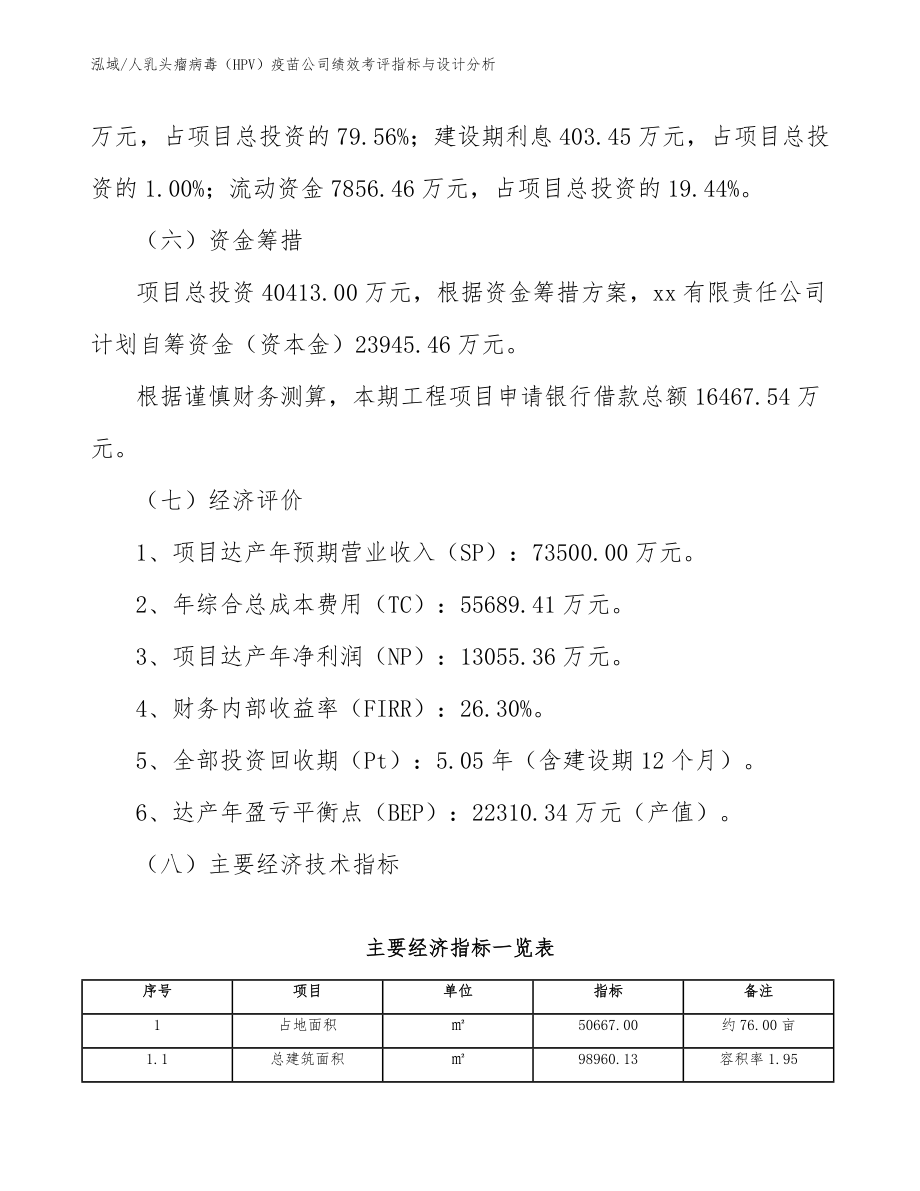 人乳头瘤病毒（HPV）疫苗公司绩效考评指标与设计分析（参考）_第5页