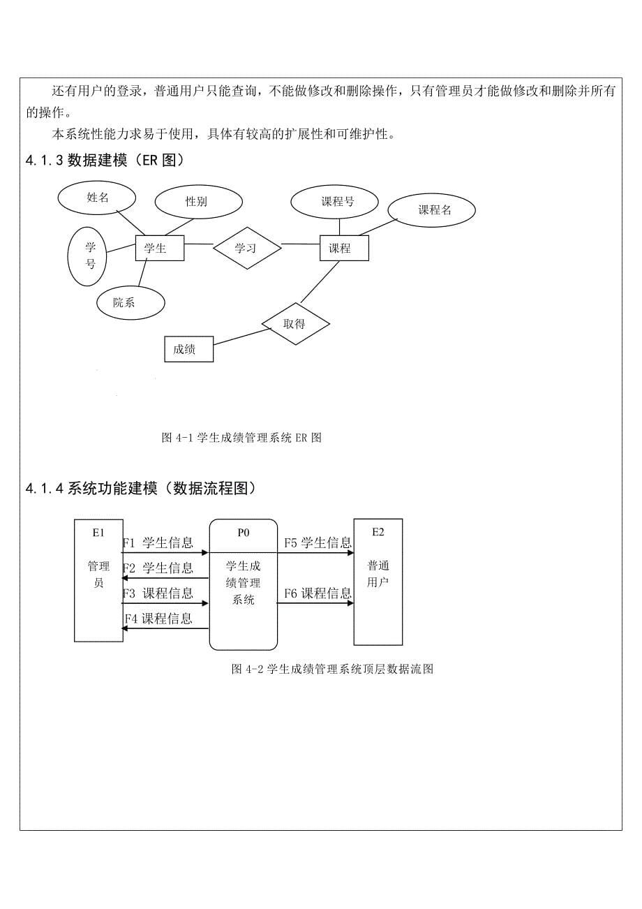 学生个人成绩管理系统课程设计_第5页