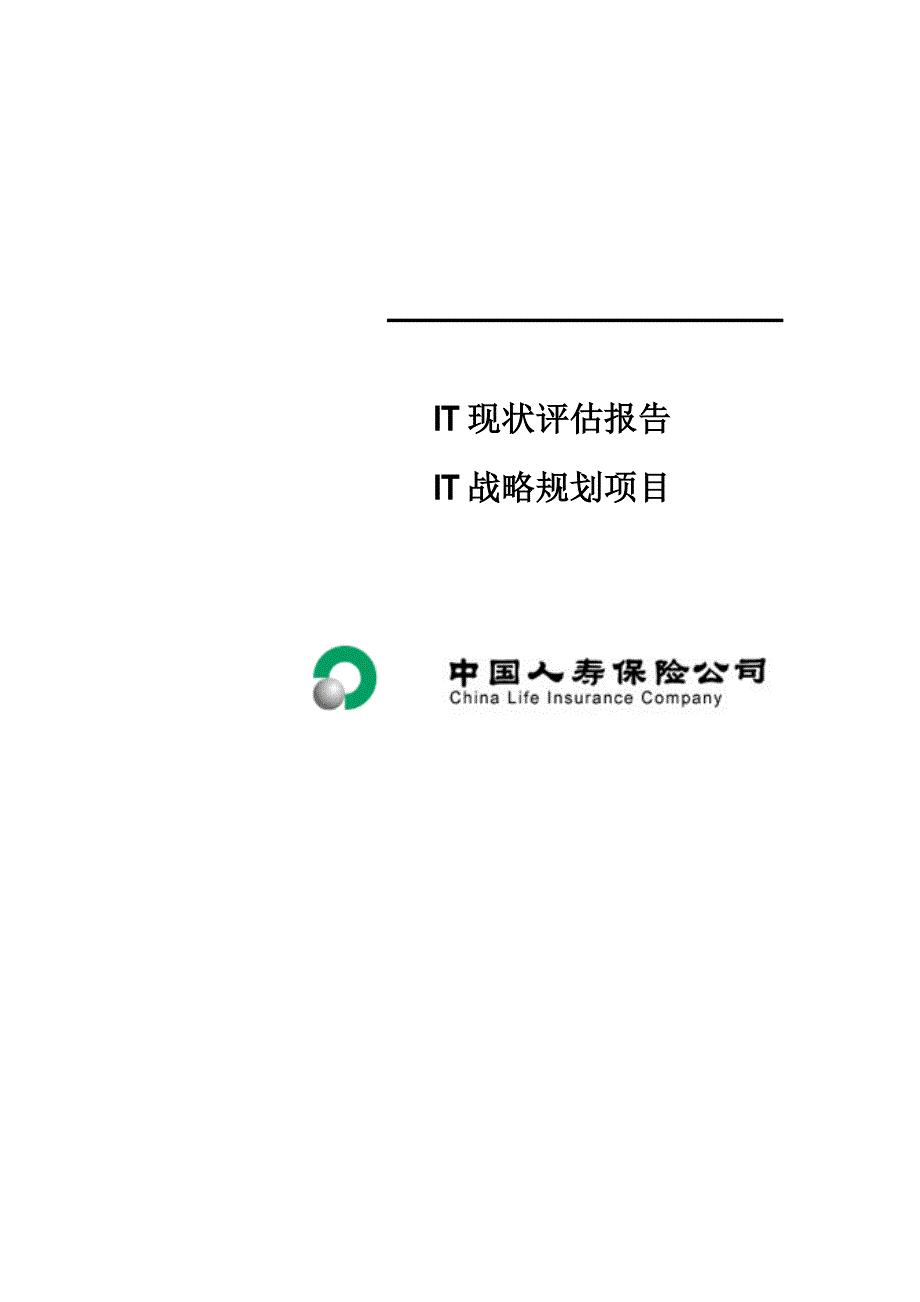 IT现状评估基础报告与战略重点规划专项项目_第2页