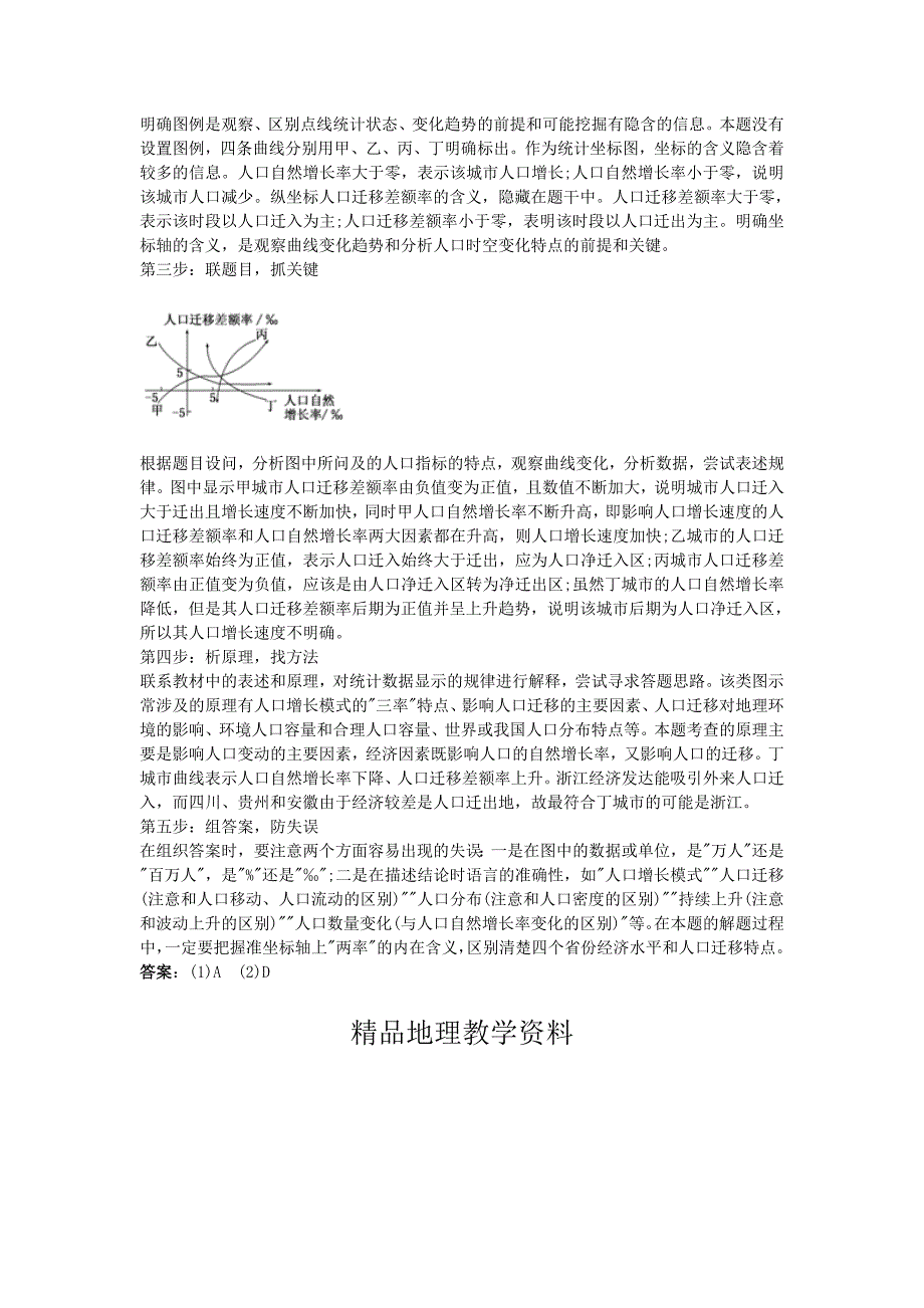 【精品】高考地理 必看冲刺提分之地理读图专题 人口统计图的判读素材_第2页