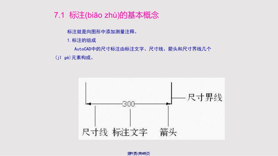 AutoCAD尺寸标注实用教案_第1页