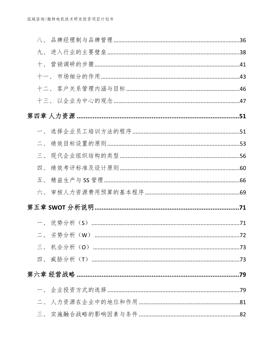 微特电机技术研发投资项目计划书_第3页