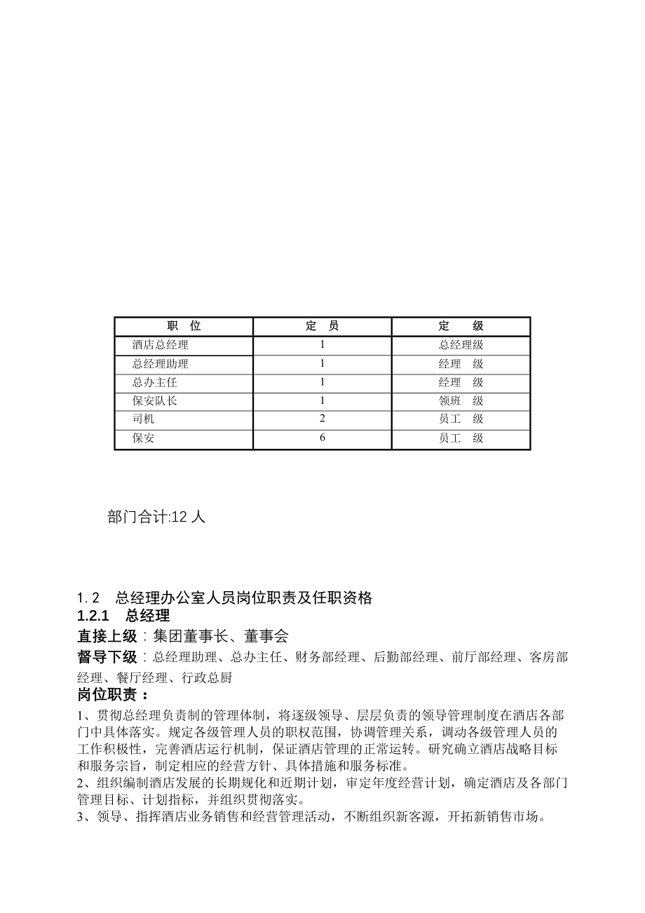 某某大酒店总办行政人事管理手册_第3页