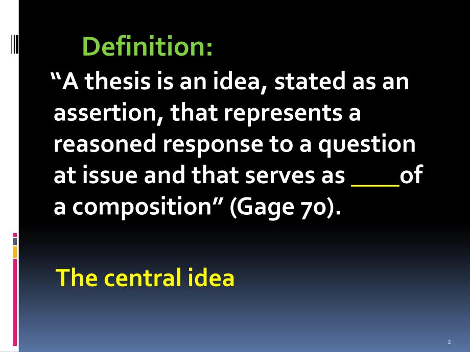 thesis statement 主题句_第2页