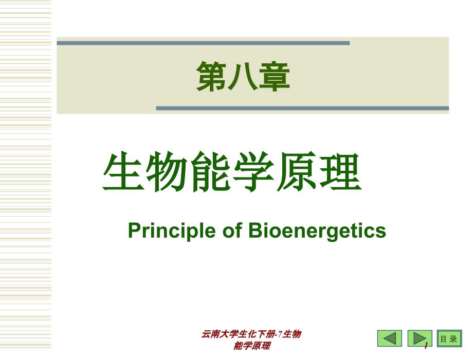 云南大学生化下册7生物能学原理课件_第1页