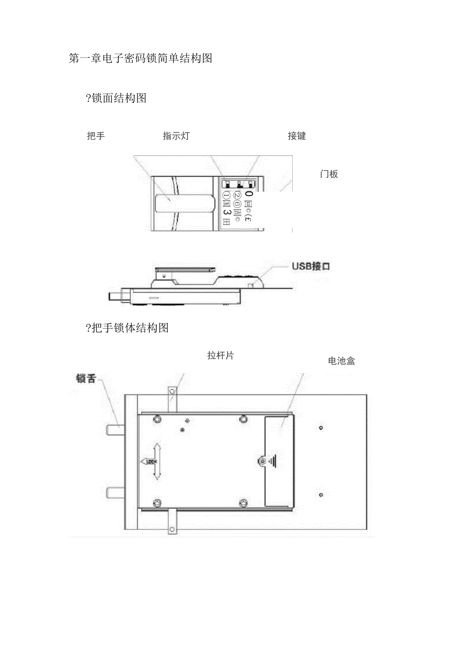 电子密码锁产品说明书_第2页