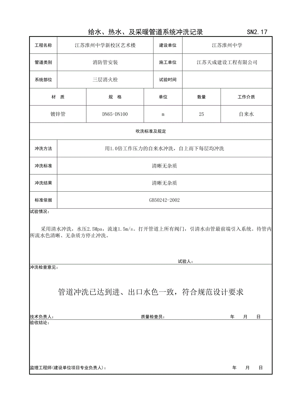 SN2.17给水、热水及采暖管道系统冲洗.doc_第1页