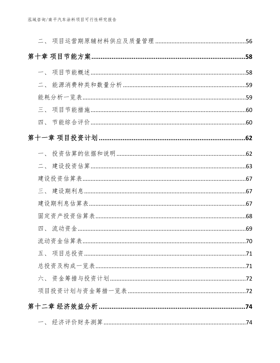 南平汽车涂料项目可行性研究报告（模板范本）_第4页
