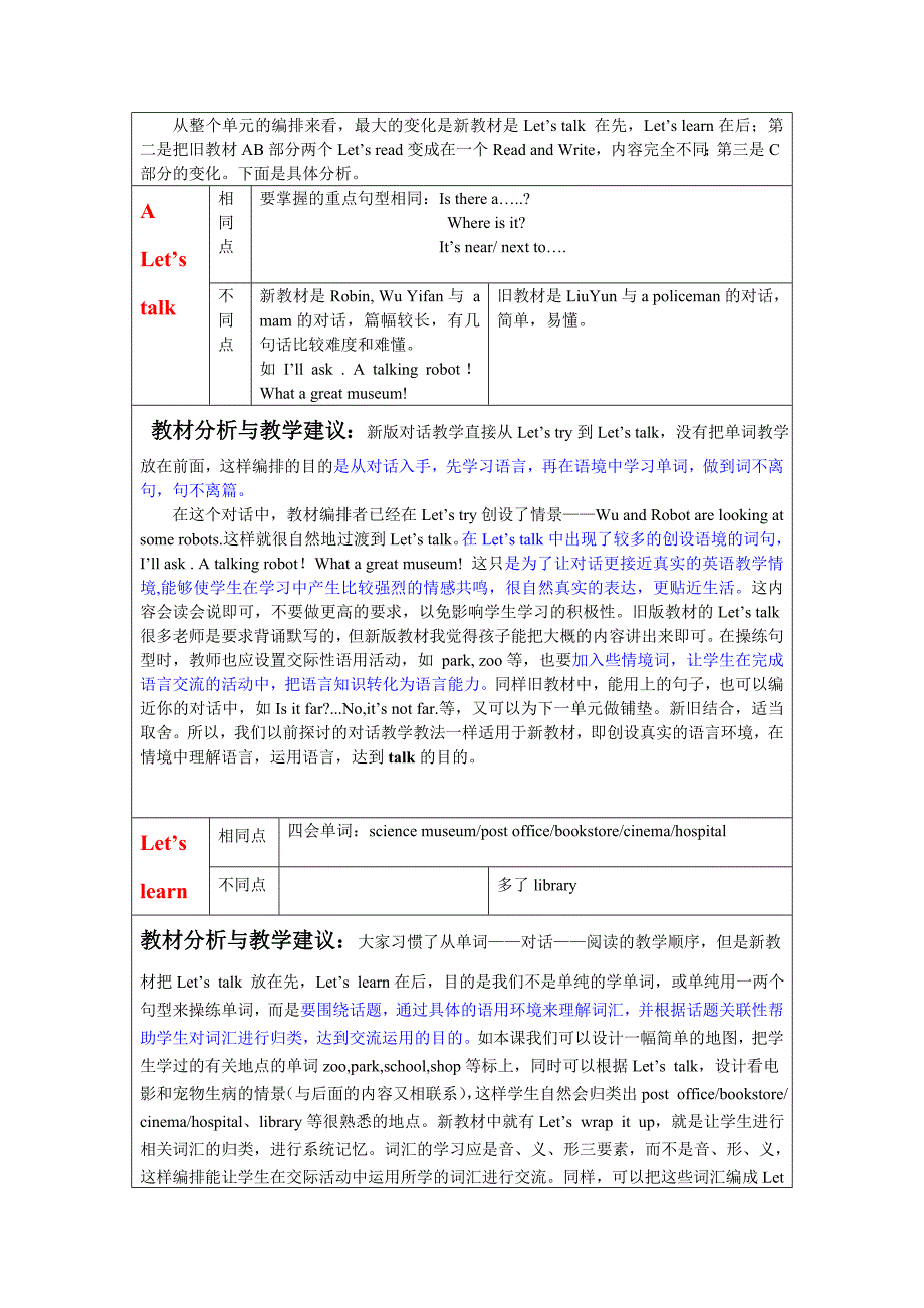 PEP小学英语六年级新旧版教材对比与分析_第2页